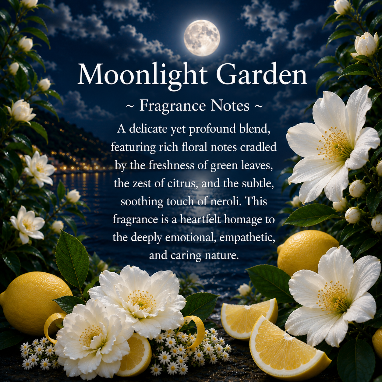 Moonlight Garden Crystal-Enhanced Oil Diffuser, Car Air Freshener, 8ml