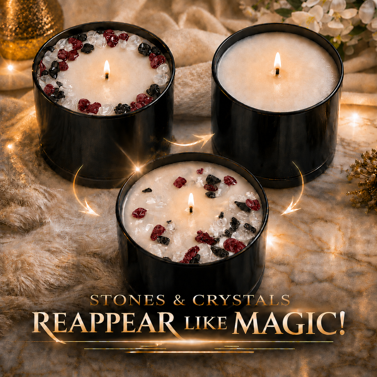 Mountain Air Crystal Candle, 10oz