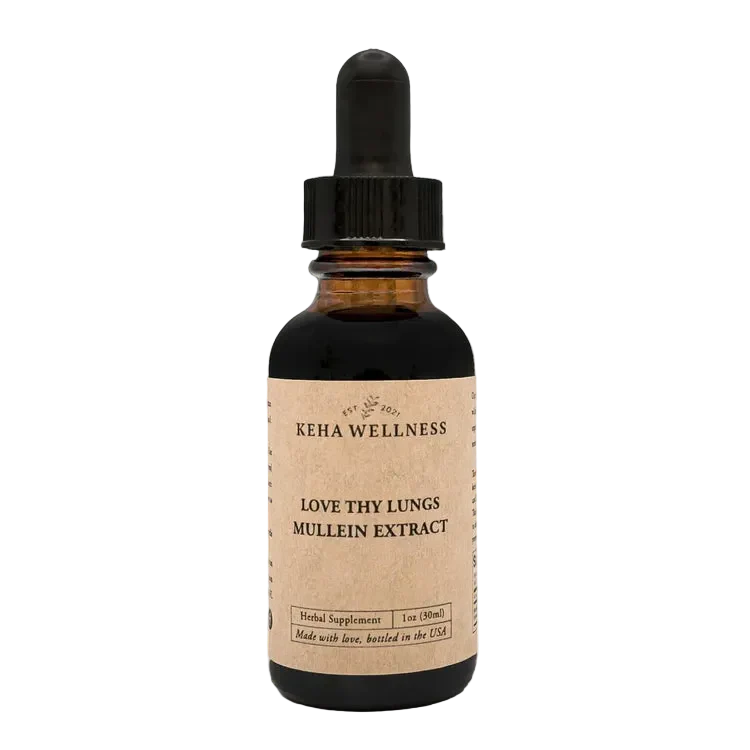 Love Thy Lungs — Mullein Tincture | Organic Respiratory Herbal Extract