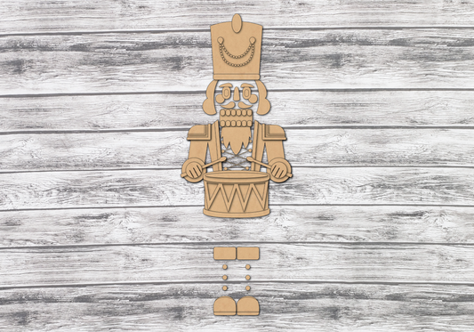 Large Nutcracker Vertical Porch Leaner DIY Unfinished Kit