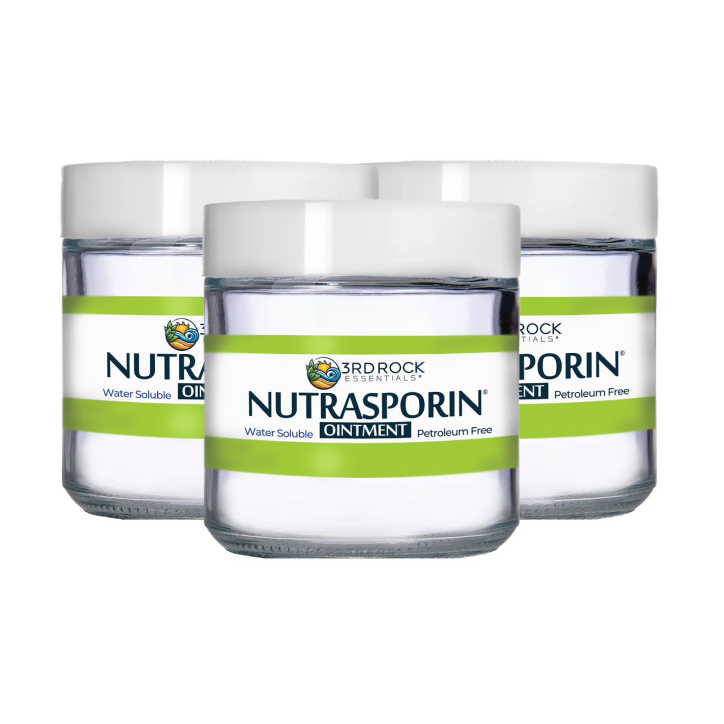 Nutrasporin® - 3 oz JAR - All Natural First Aid Ointment 100ppm Silver Gel