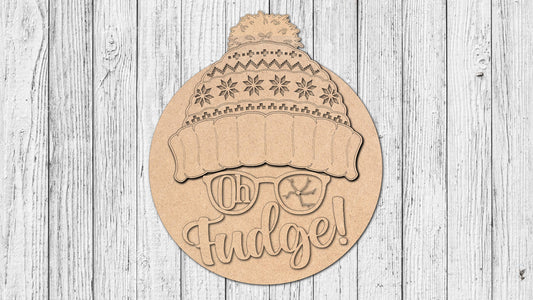 Oh Fudge Ralphie Door Hanger - DIY Unfinished Kit - Lvl 2