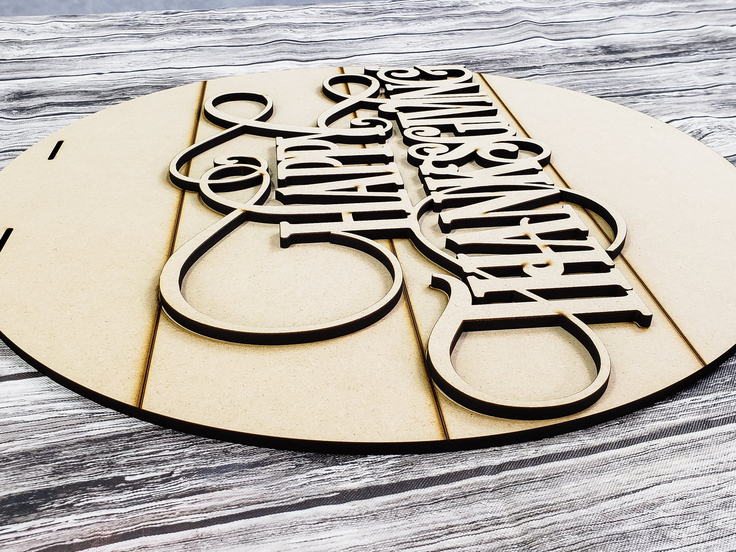 Happy Thanksgiving 18inch Door Hanger Unfinished Kit