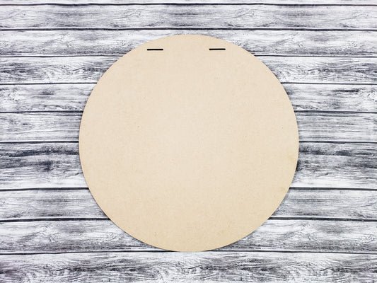 Round Door Hanger w/ Ribbon Slots