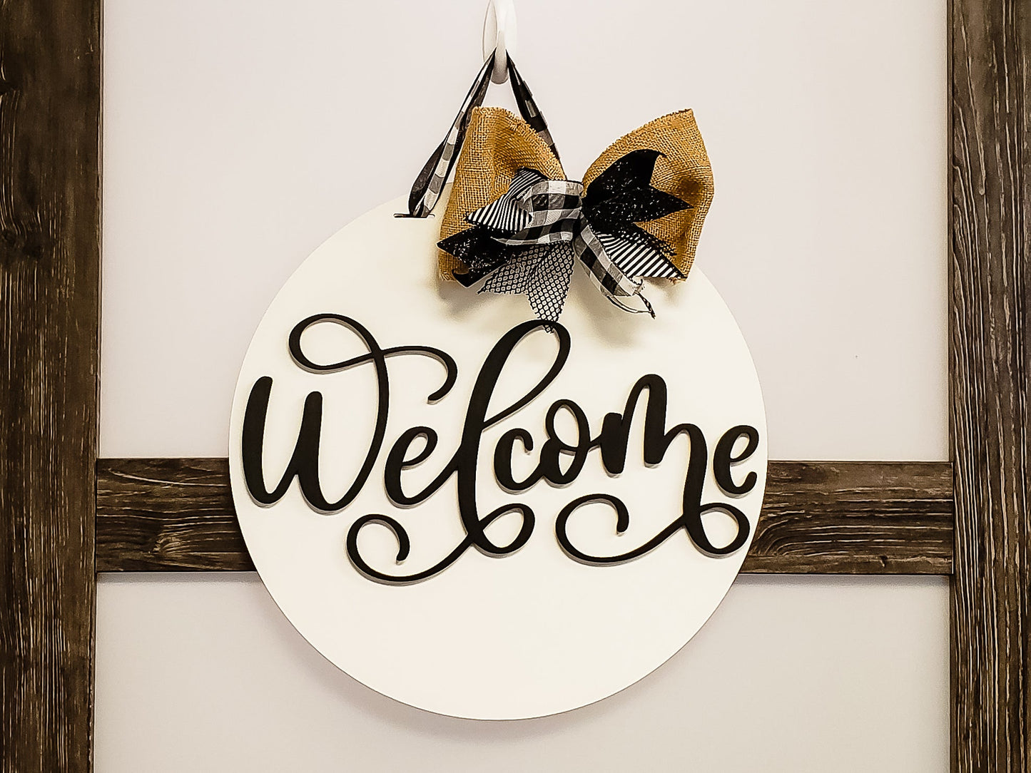 Fancy Welcome Door Hanger Unfinished Kit