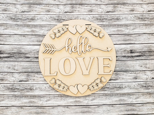Hello LOVE Hearts and Twigs