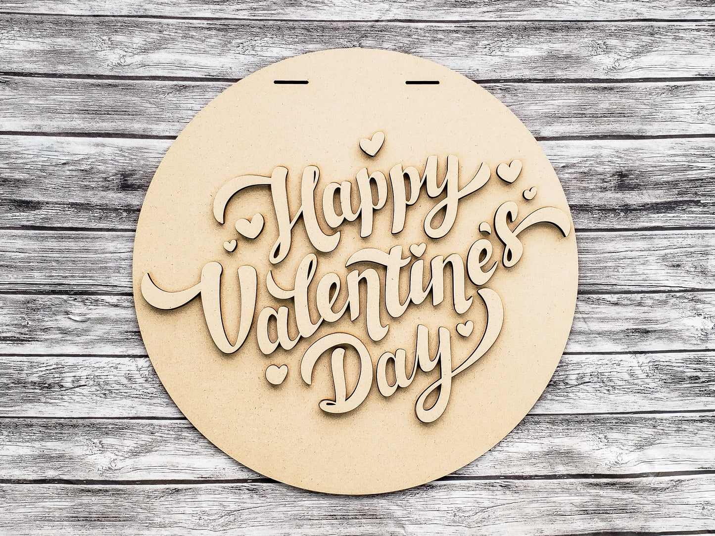 Happy Valentine's Day Big Door Hanger Unfinished Kit