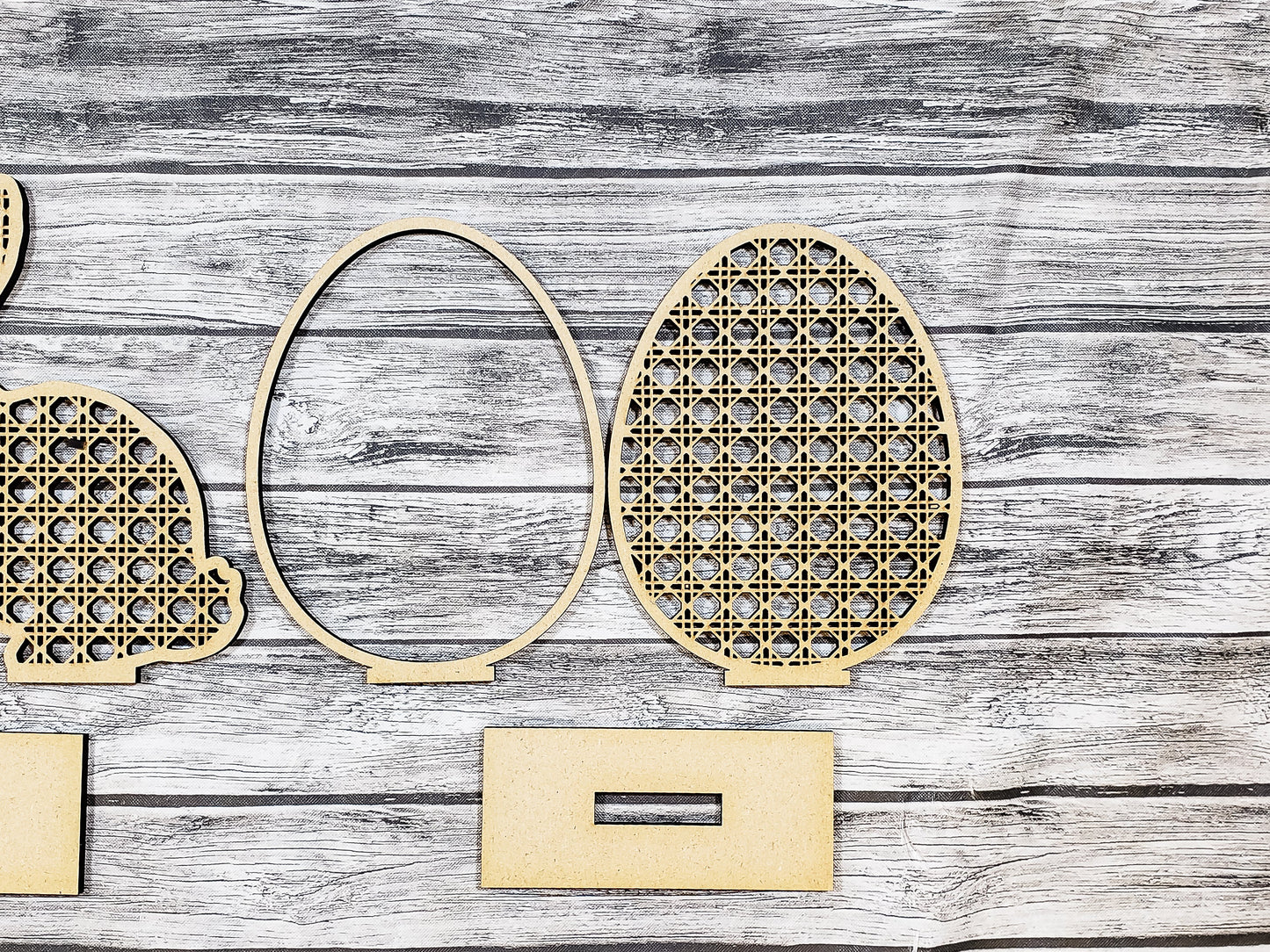 Rattan Easter Standing Chick Bunny Egg
