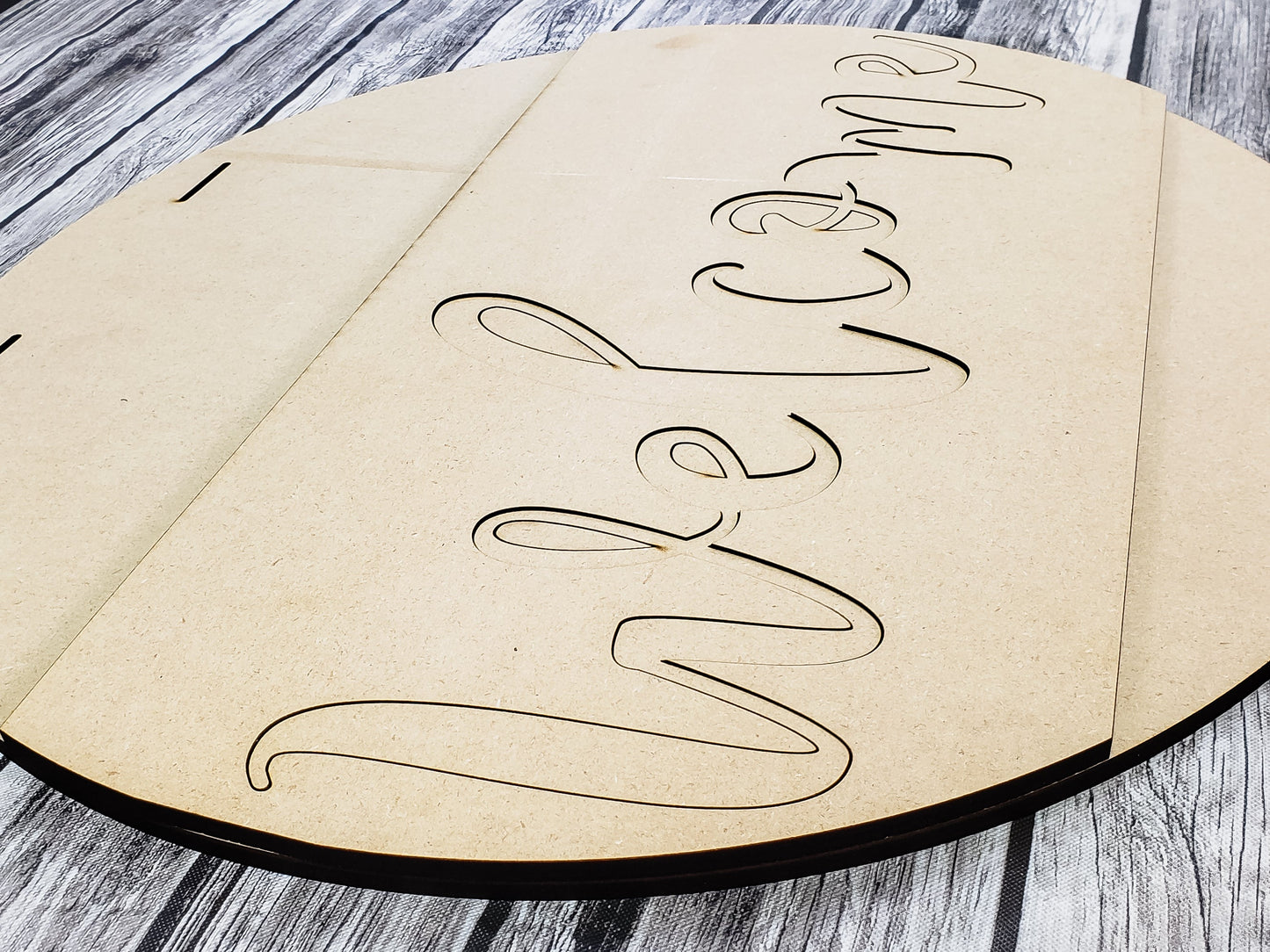 Welcome Big Band Door Hanger Unfinished Kit