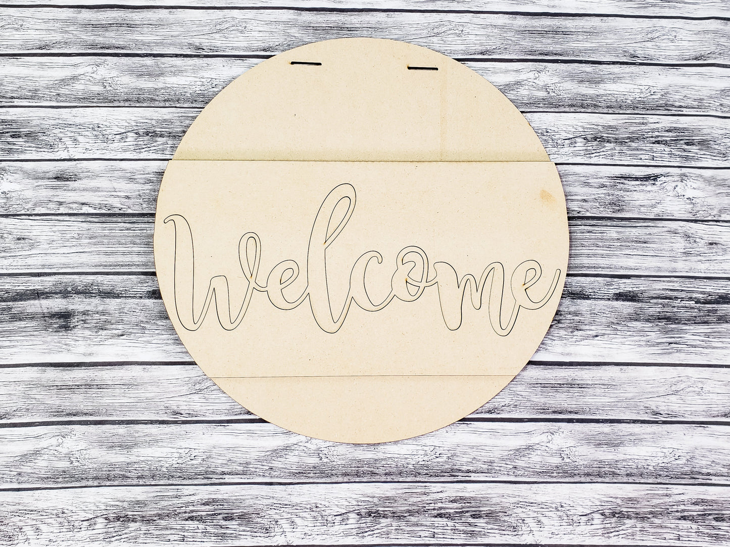 Welcome Big Band Door Hanger Unfinished Kit