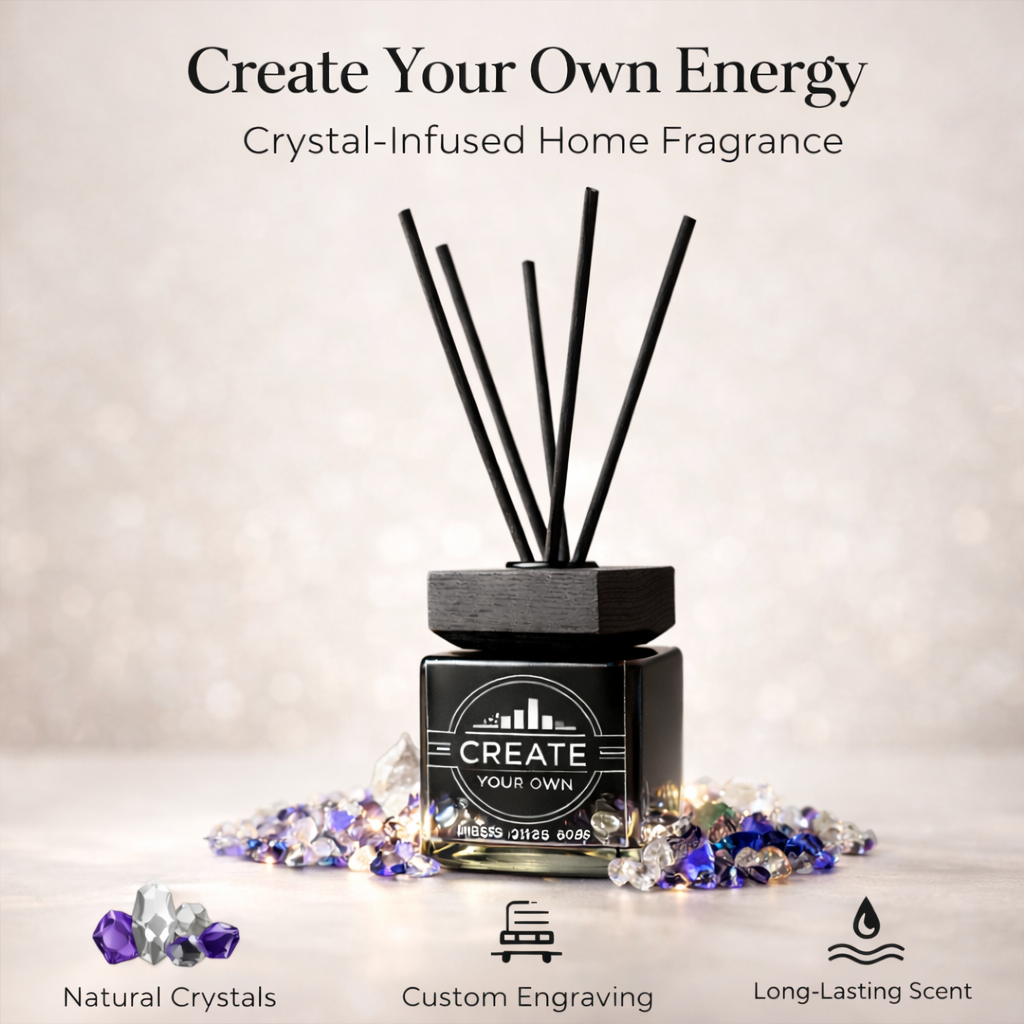 Custom Engraved Crystal Diffuser, 100ml