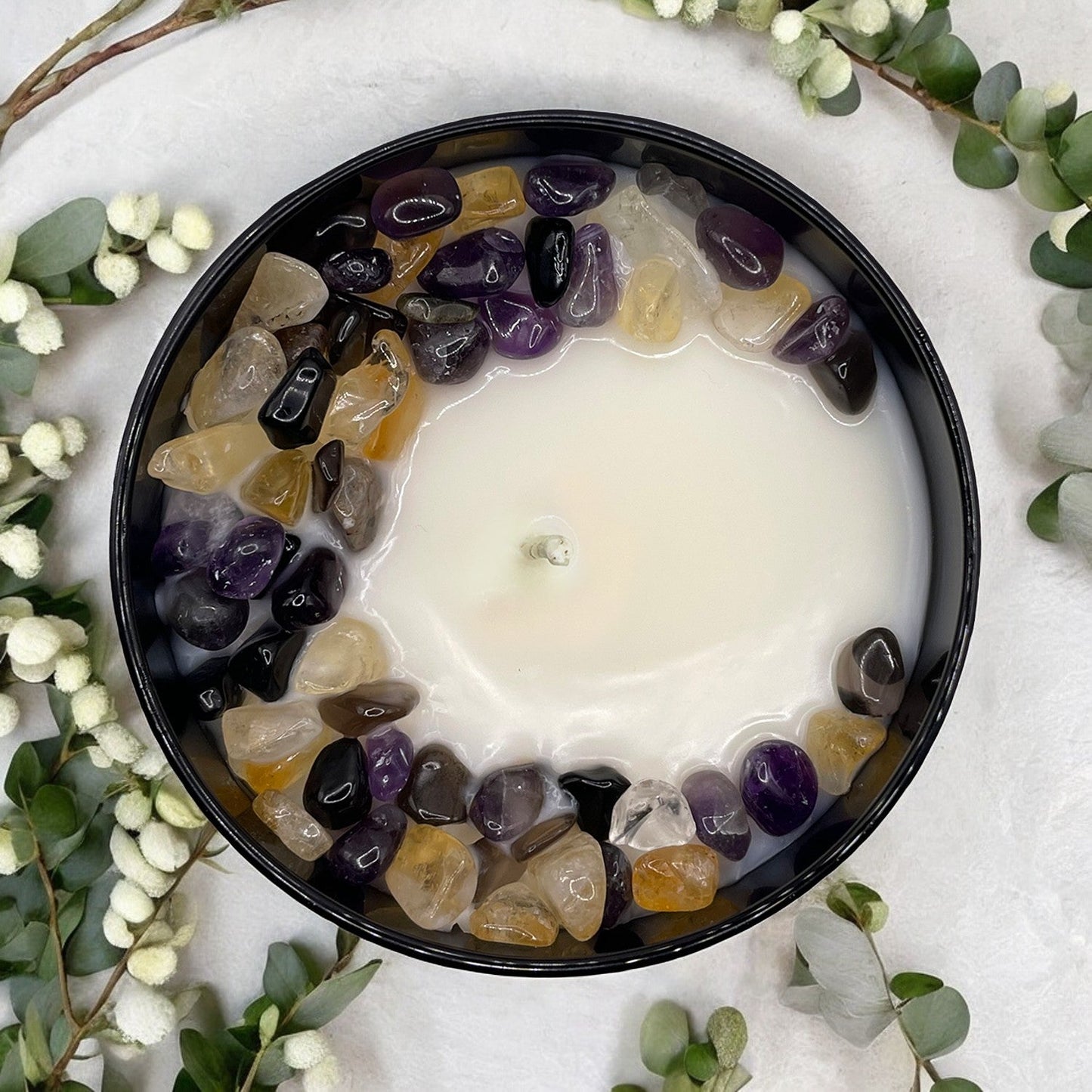 Scorpio Zodiac Crystal Candle, 10oz