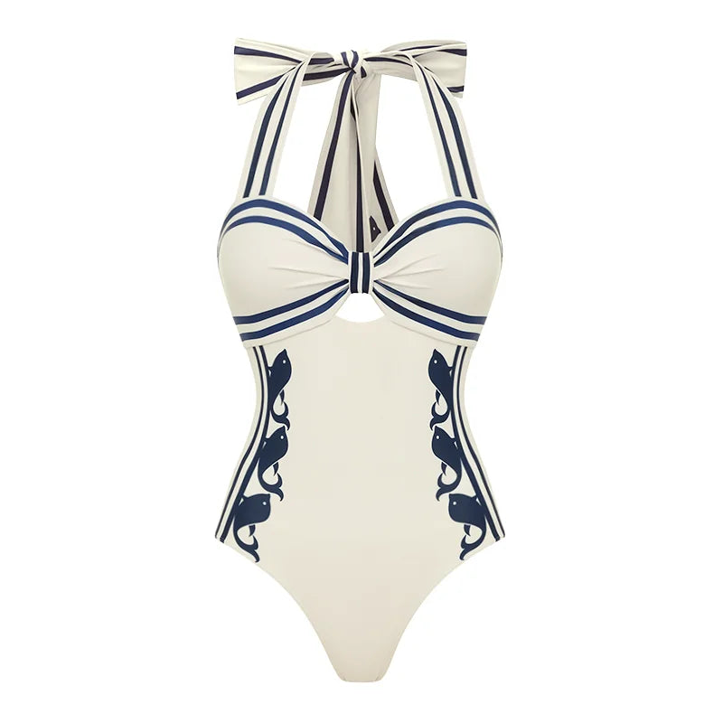 Sexy One Piece Swimsuit With Cover Up Hollow Swimwear