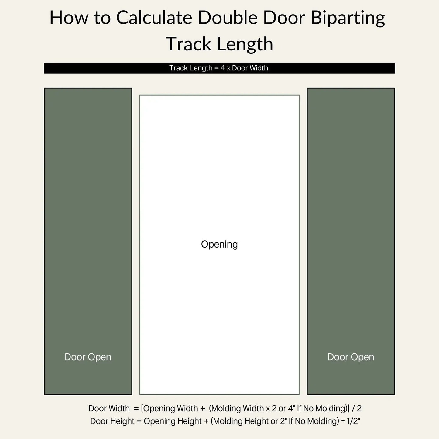 Straight Strap Cabinet Barn Door Hardware Kit | Brushed Nickel