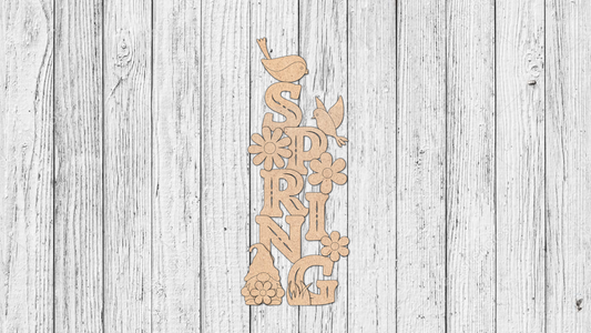 Spring Tabletop Stander with Gnome - DIY Unfinished Kit - Lvl 2