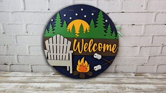 Starry Nights & Campfires Door Hanger