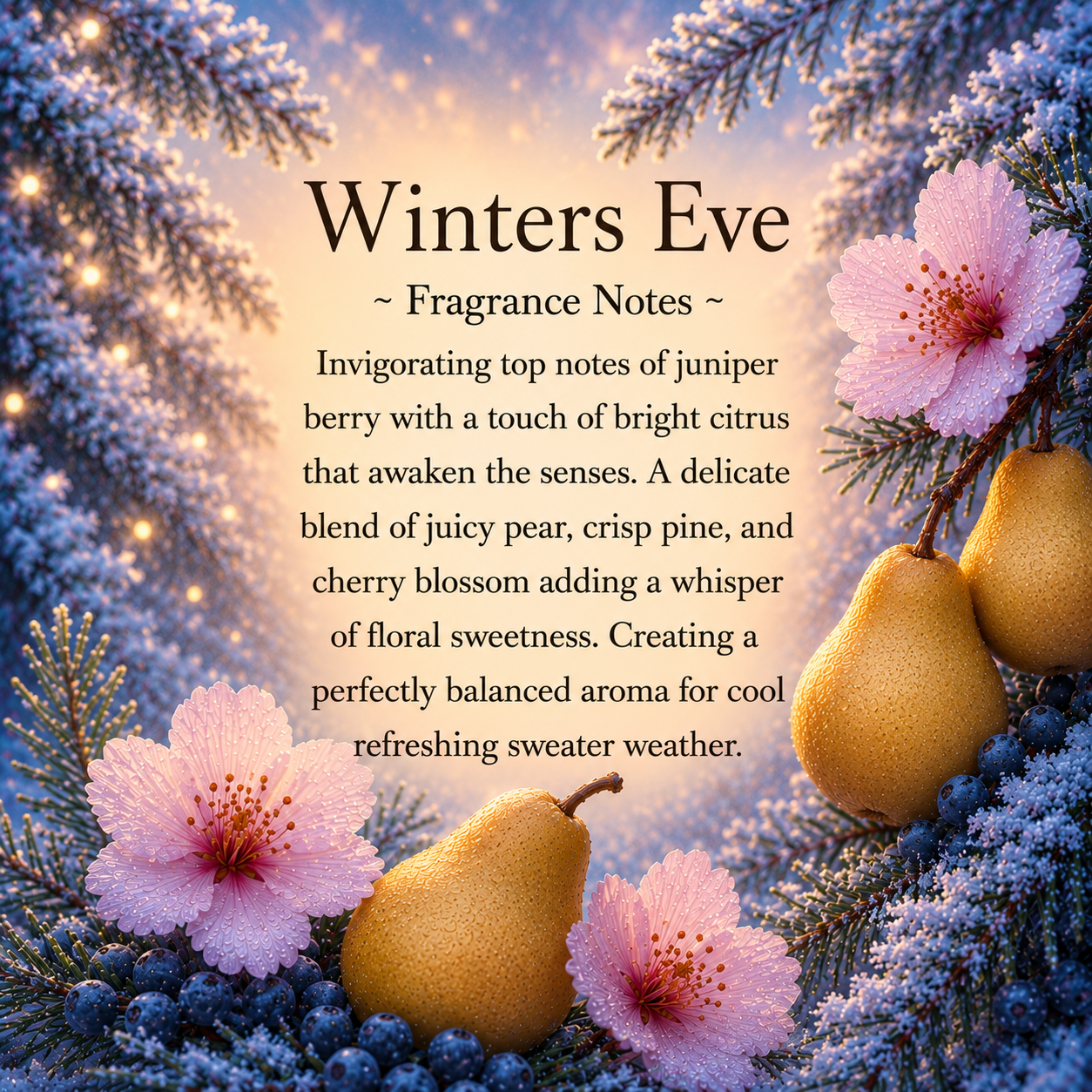 Limited Edition: Winters Eve Crystal-Enhanced Premium Coconut-Soy Wax Melts
