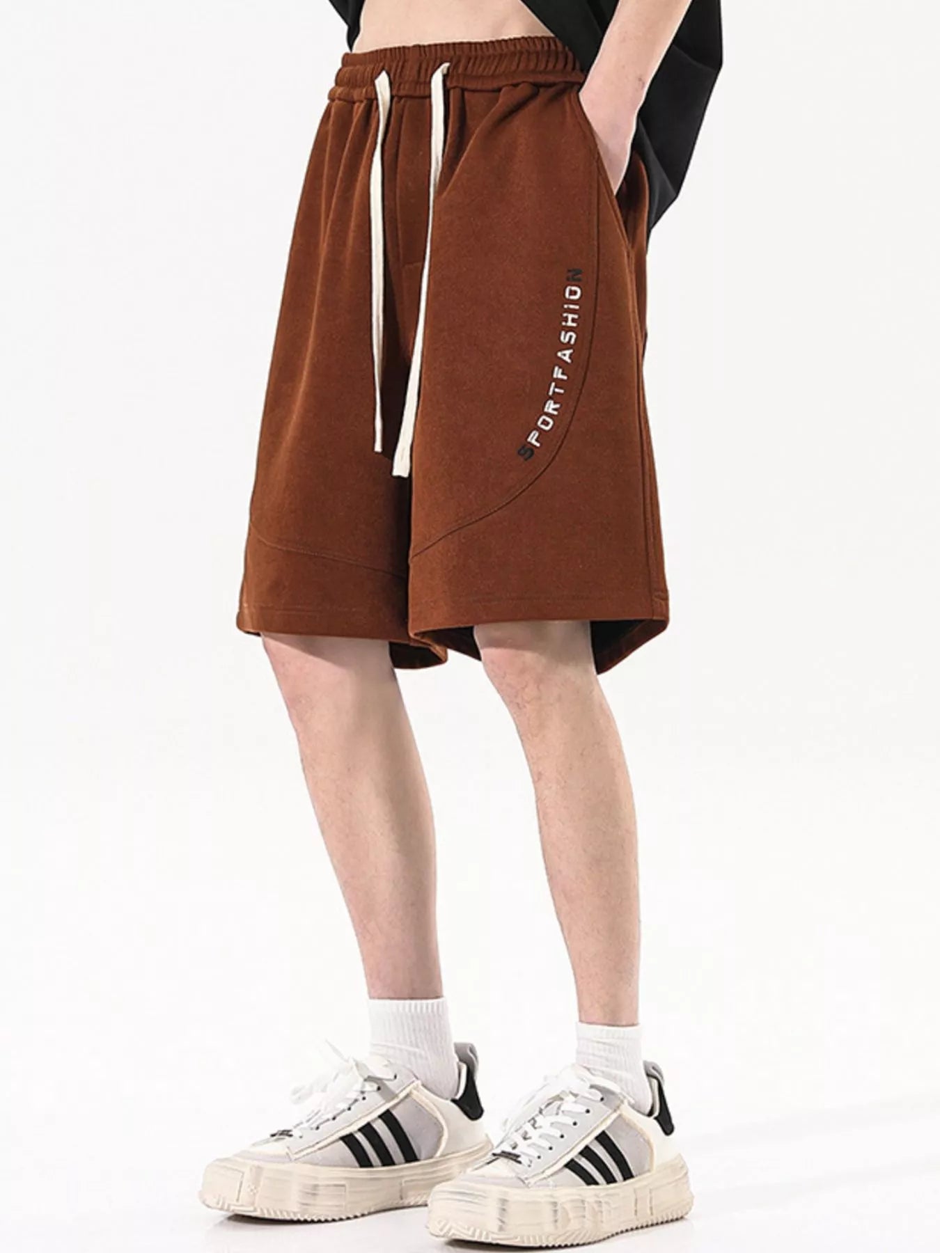 Men's Plus Size Drawstring Loose Fit Shorts