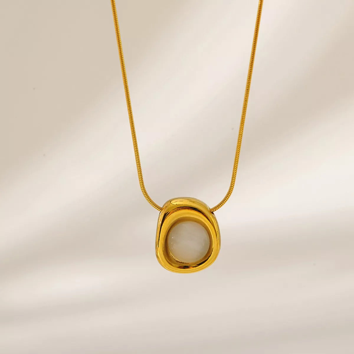 Natural Stone Pendant Necklace
