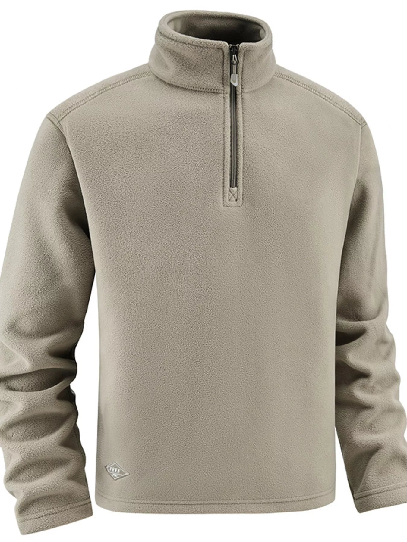 Men's Plus Size Quarter-Zip Fleece Sweatshirt