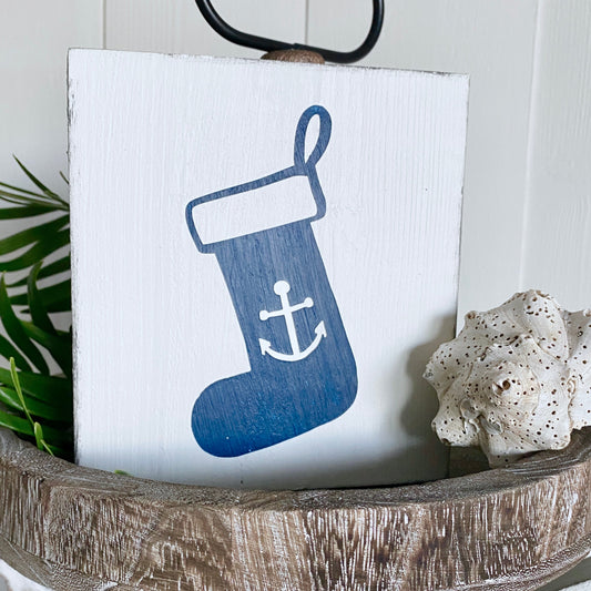 Anchor Stocking Sign