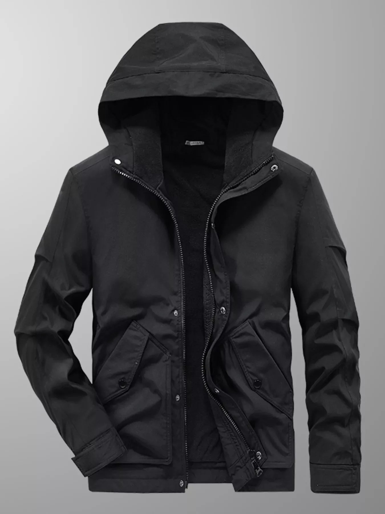 Men's Plus Size Casual Hooded Lightweight Jacket