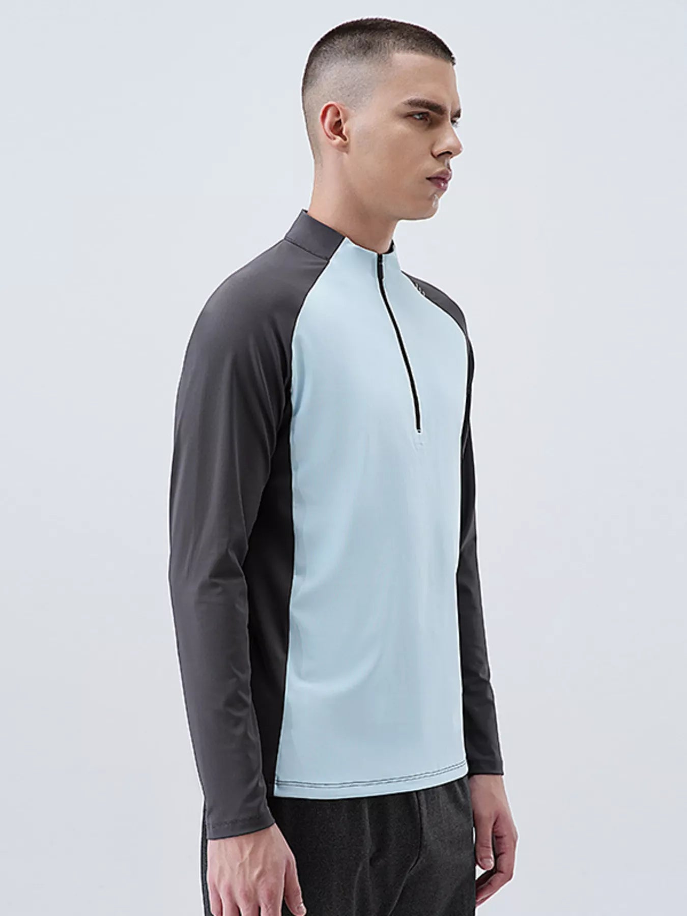 Men's Plus Size Long Sleeve Quick-Dry Active T-Shirt