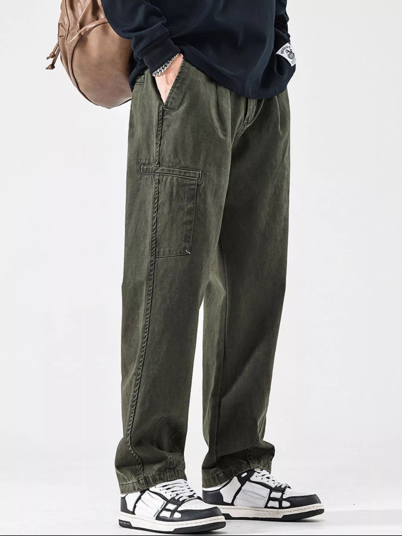 Men's Full Size Casual Loose Fit Pants Plus Size