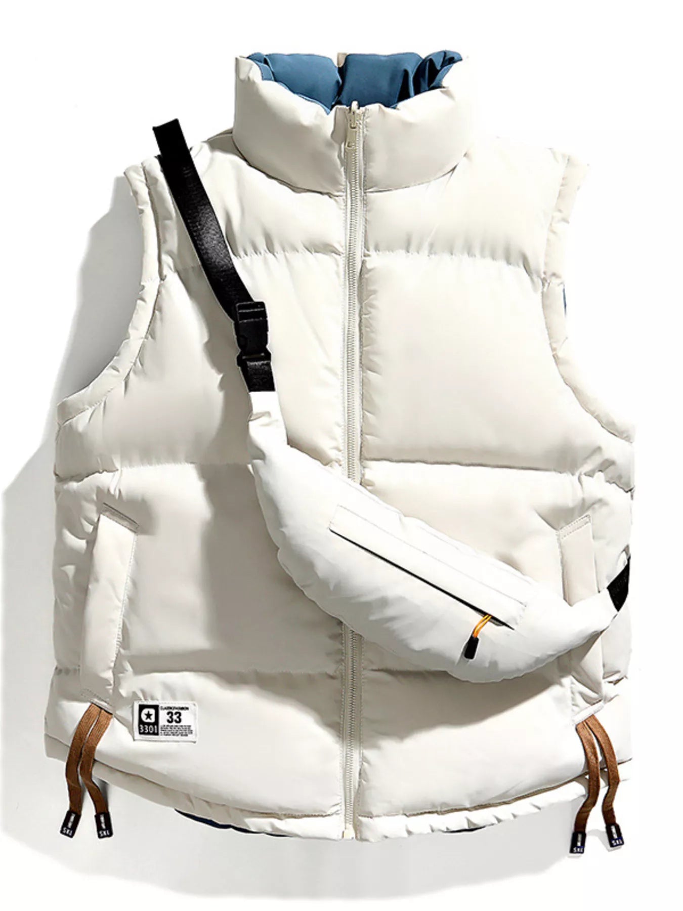 Men's Plus Size Sleeveless Padded Puffer Vest