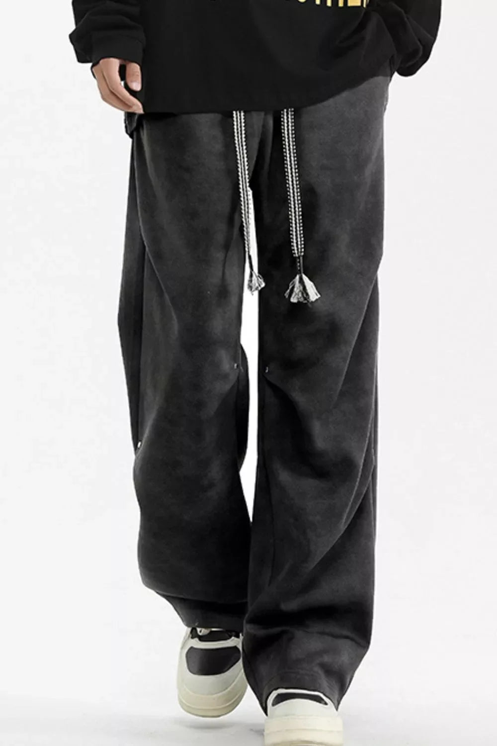 Men's Plus Size Tie-Dye Wide Leg Casual Pants