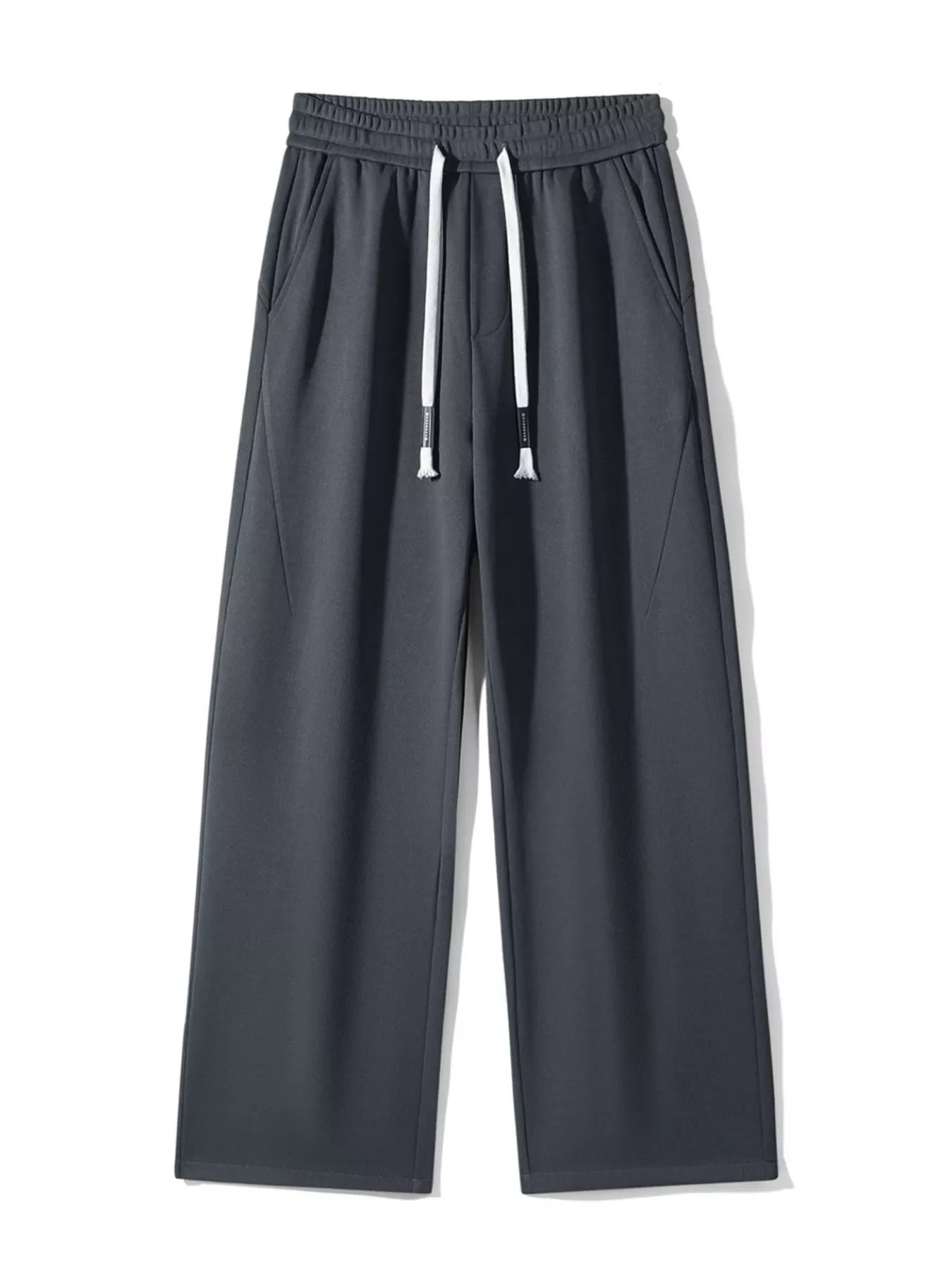 Men's Plus Size Casual Drawstring Wide Leg Pants