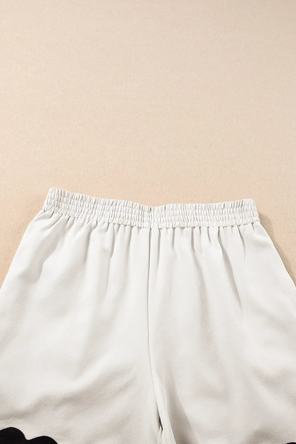 Ricrac Trim Tank Top and Elastic Waist Shorts Set