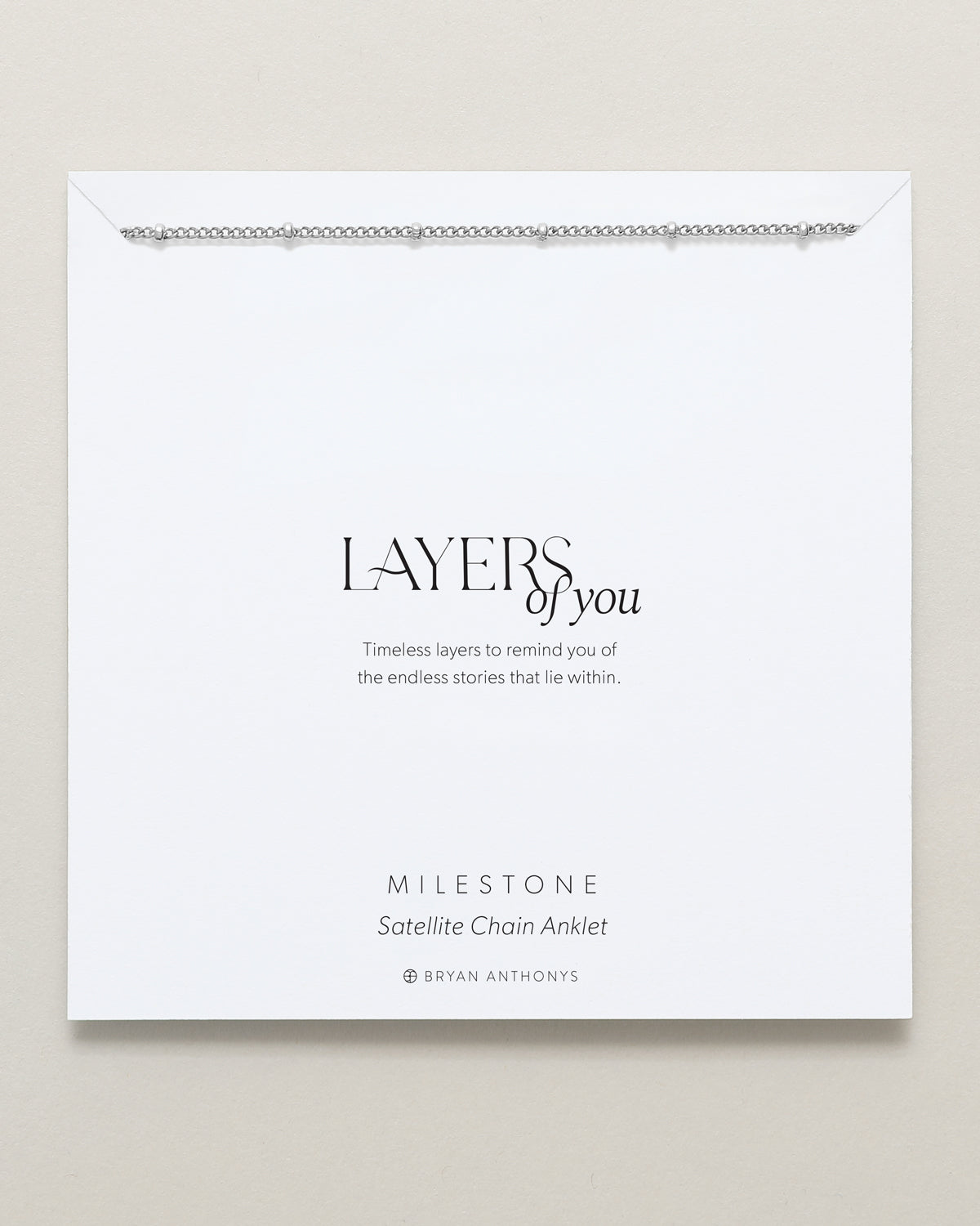Milestone Satellite Chain Anklet
