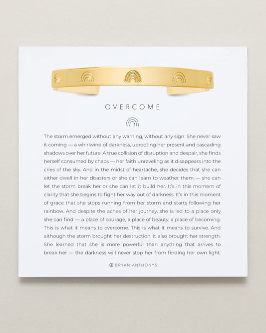 Overcome Engraved Cuff