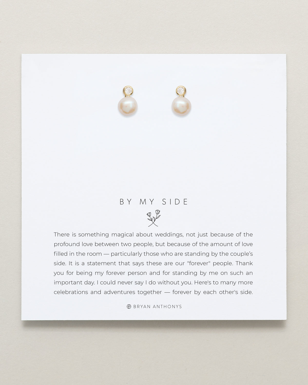 By My Side Pearl Studs