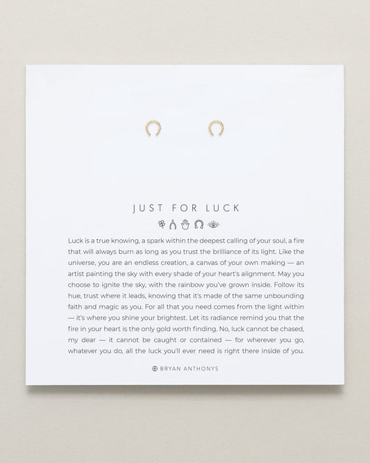 Just For Luck Horseshoe Earrings