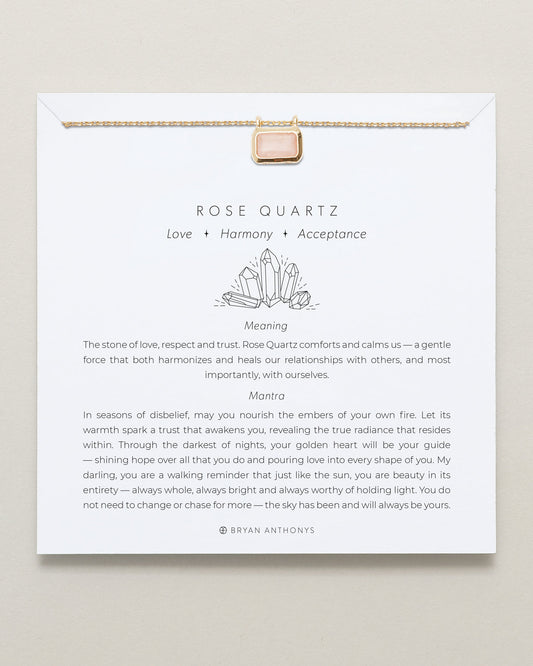 Healing Stone Necklace Rose Quartz