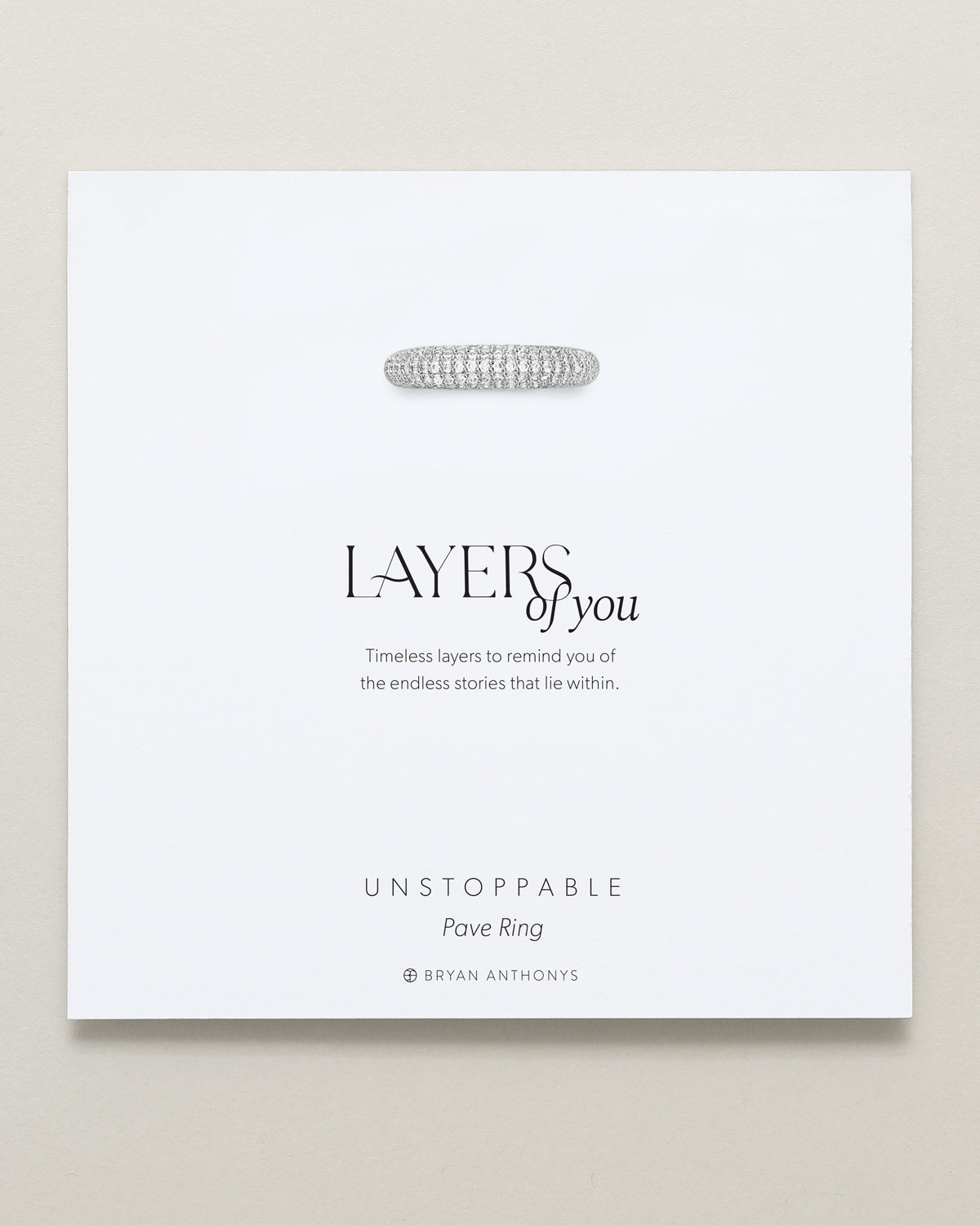 Unstoppable Pave Ring