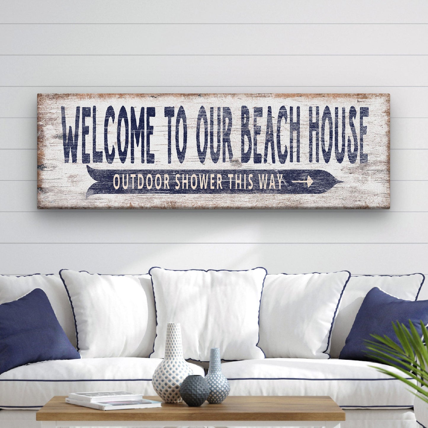 Personalized Nautical Beach Sign