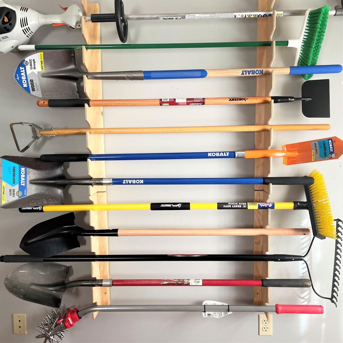 Wall-Mounted Garden Tool Rack - Garage