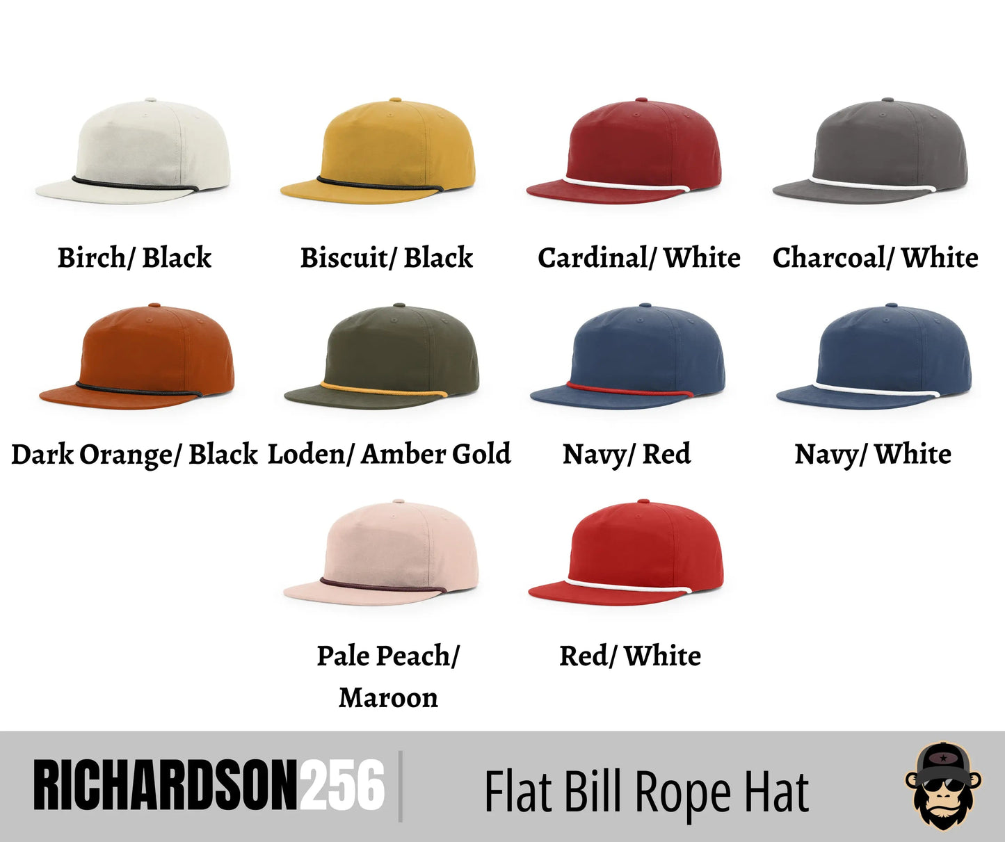 Richardson® 256 Umpqua High Profile Flat Bill + Custom Patch