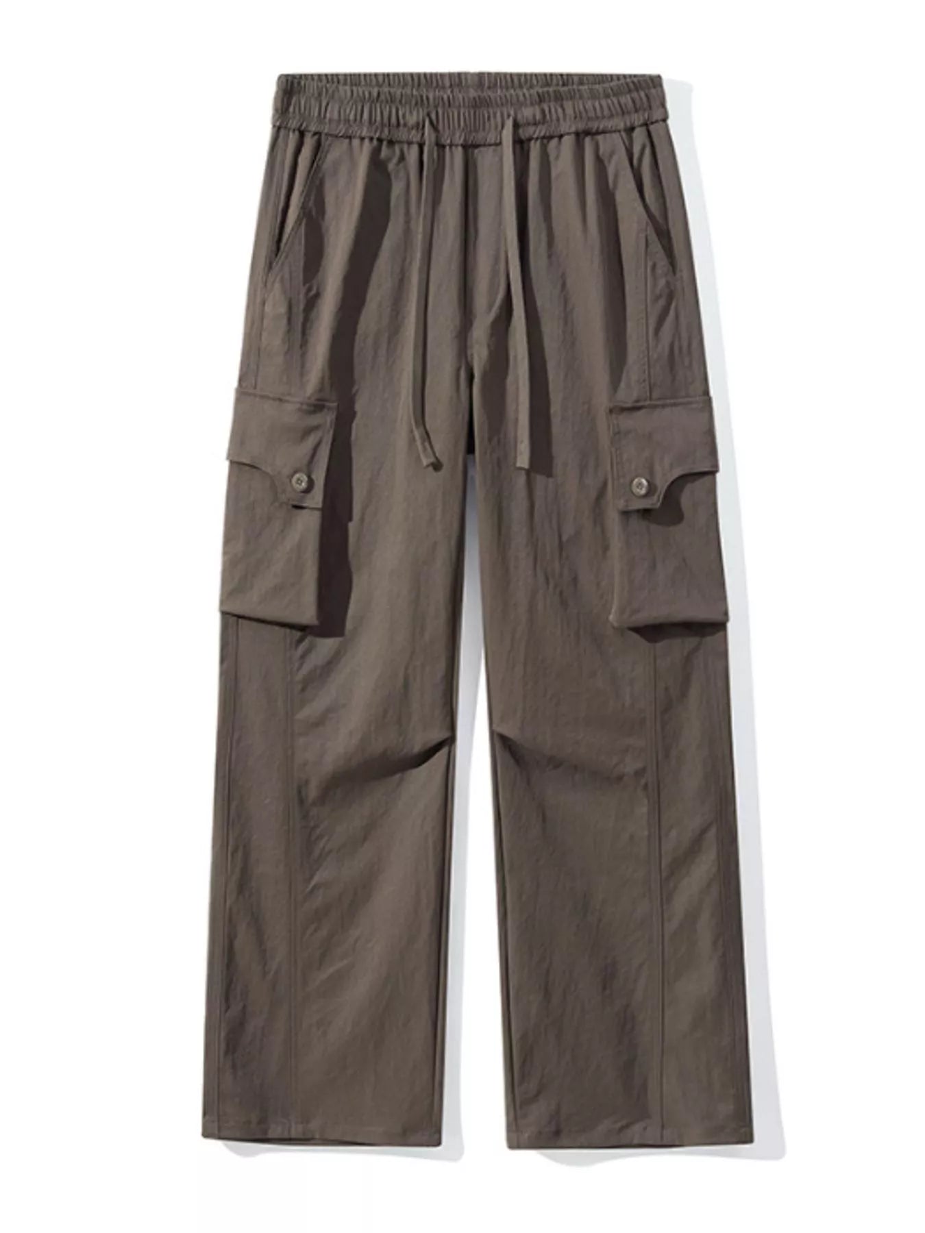 Men's Full Size Loose Fit Multi-Pocket Cargo Pants Plus Size