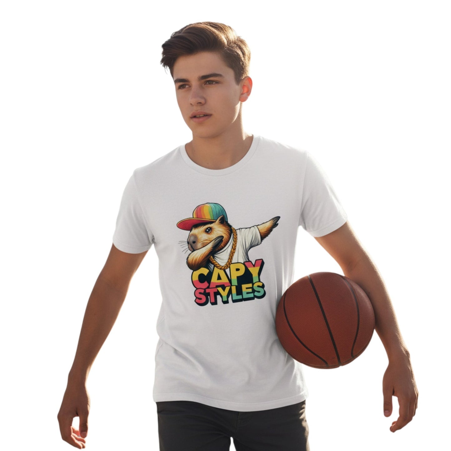 Capy Styles Graphic T-Shirt 100% Ring Spun Cotton Streetwear Tee