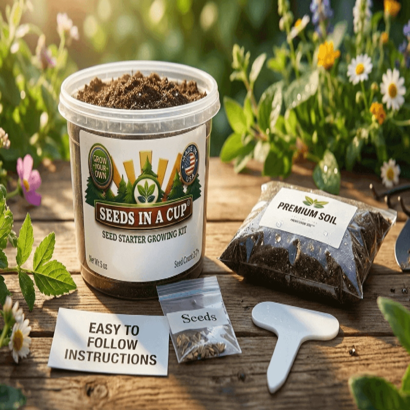 Black Cherry Tree Grow Kit | Grow Cherry Tree from Seed | Seeds In A Cup®
