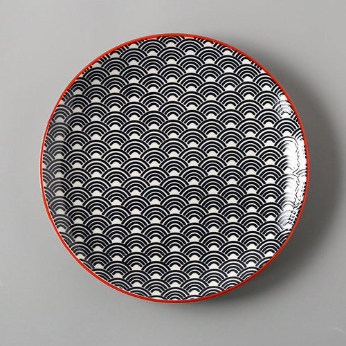 8-Inch Porcelain Shallow Dish – Elegant Round Dinner Plate Collection