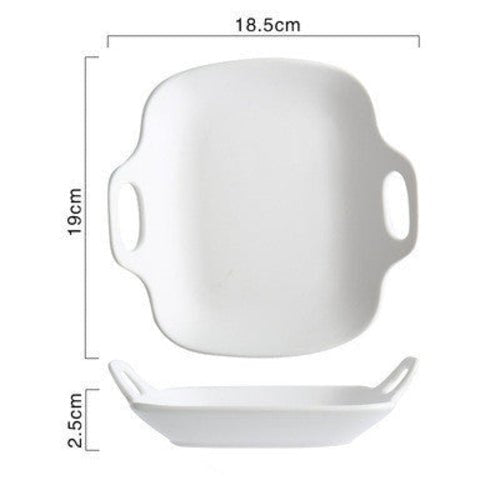 Bone Porcelain Bowl & Baking Sheet