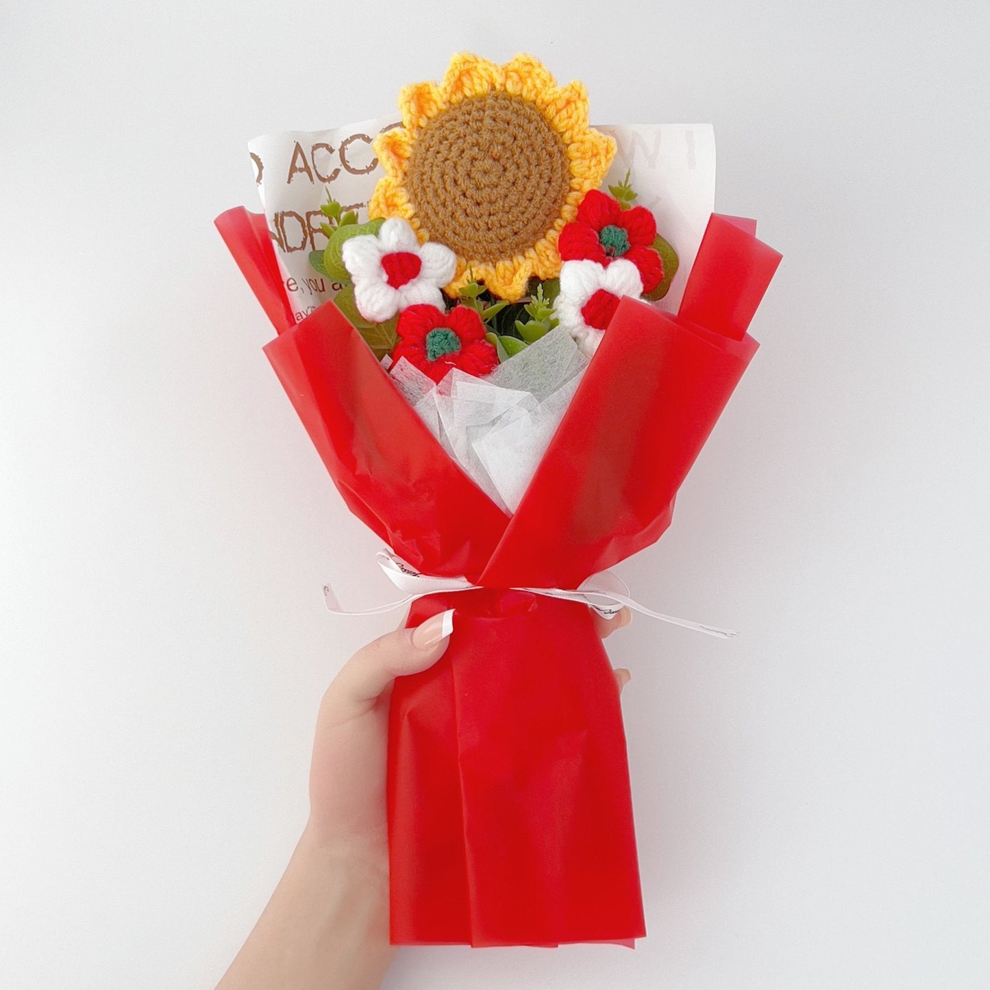 Sunflower Crochet Bouquet for Birthdays Anniversaries Housewarmings