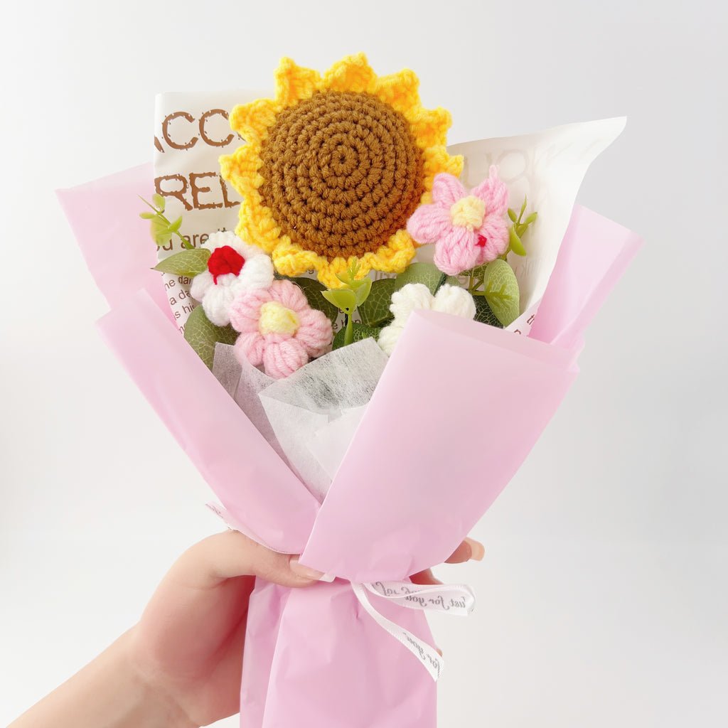 Sunflower Crochet Bouquet for Birthdays Anniversaries Housewarmings