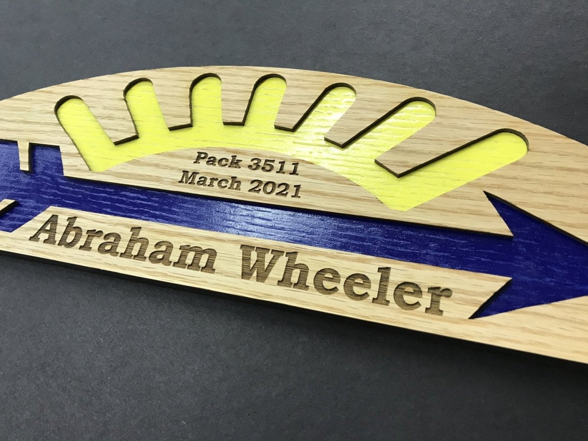 Cub Scout Arrow of Light Award Plaque