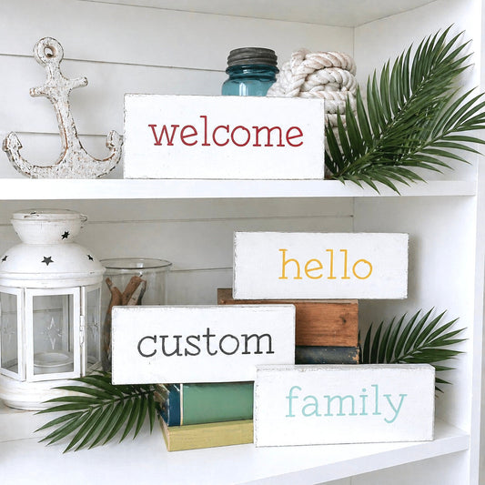 CUSTOM Small Word Sign
